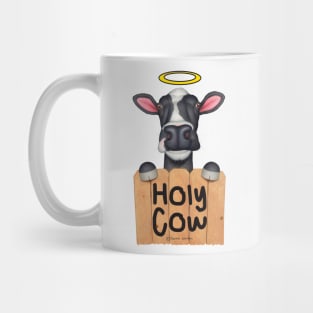 Cute adorable funny cow looking Holy Cow Mug